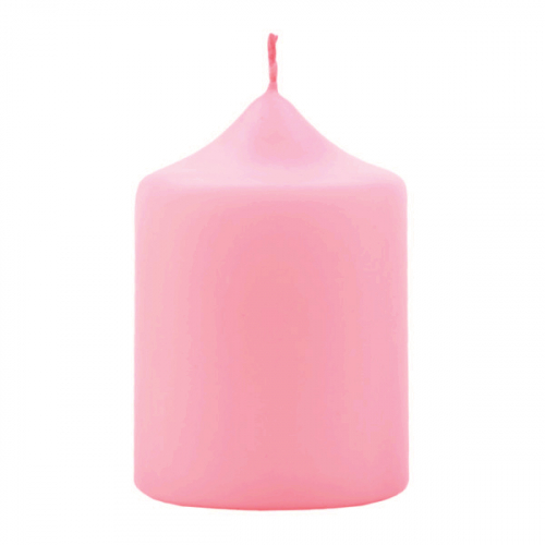 Свеча столбик 60*85 розовый
