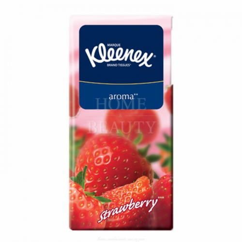 KLEENEX Платочки носовые с ароматом клубники 10 шт