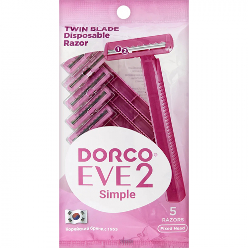 Станок для бритья одноразовый Eve 2 Simple, DORCO, 5 шт.