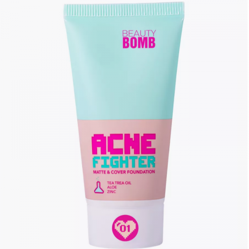 Тональный крем Matte & cover foundation ACNE FIGHTER Beauty Bomb