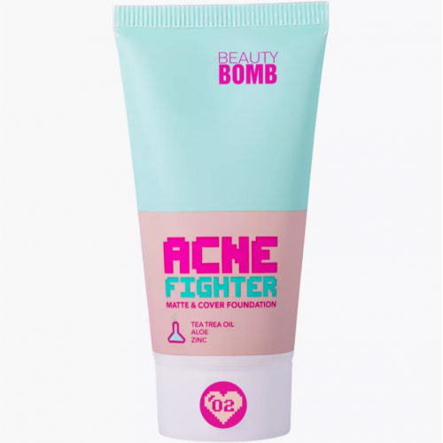 Тональный крем Matte & cover foundation ACNE FIGHTER Beauty Bomb