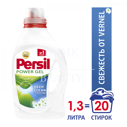 Гель для стирки Свежесть вернеля Автоматическая стирка PERSIL, 1.3 л.