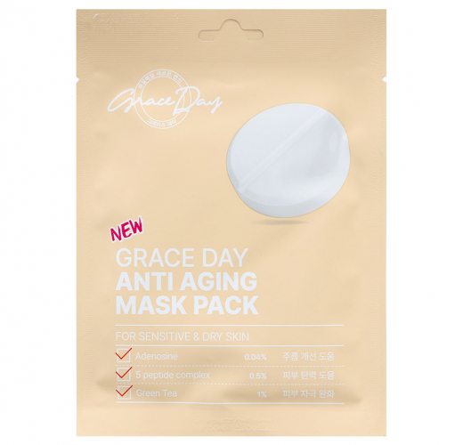 Маска для лица тканевая Anti Aging GRACE DAY 27 мл.